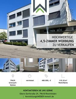 Attraktive 4,5-Zimmer-Wohnung mit vielen Highlights - Grenzach-Wyhlen
