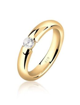 Nenalina Verlobungsring Damenring Solitär mit Zirkonia 925 Silber