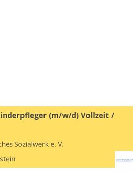 Erzieher / Kinderpfleger (m/w/d) Vollzeit / Teilzeit - Gößweinstein