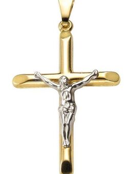 Firetti Kettenanhänger Schmuck Geschenk Gold 333 Halsschmuck Anhänger für Halskette Kreuz