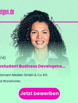 Werkstudent Business Development (m/w/d) - Bad Wörishofen