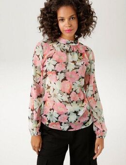 Aniston CASUAL Schlupfbluse mit romantischen Blüten bedruckt