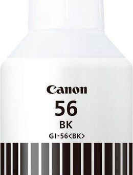 Canon GI-56BK Tintenflasche schwarz Nachfülltinte (für Canon, 1x, für ausgewählte Canon MegaTank Drucker)