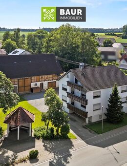 360 ° | Platz für Projekte: Wohnhaus mit Nebengebäude und Ausbaupotenzial in Dürnau - Bad Buchau
