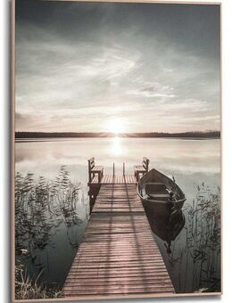 Reinders! Wandbild Slim Frame Wood 50x70 Scandic Jetty