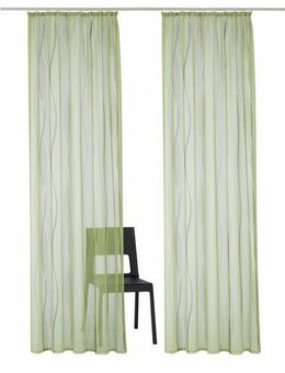 my home Gardine Dimona (2 St), Kräuselband, transparent, Voile, 2er-Set, transparent, Voile, Polyester