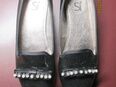 Si Damen Ballerinas Slipper schwarz Glitzer Gr. 36 - TOP in 97228