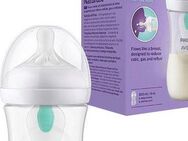 Philips AVENT Babyflasche Natural Response SCY673/01, mit dem AirFree Ventil, 260ml, ab dem 1. Monat