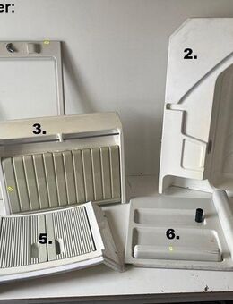 Badset 7tlg: Wandschrank/Hängeschrank/Eckwaschbecken für Bad/Nasszelle Wohnwagen/Wohnmobil gebraucht aus Knaus Eurostar 510 BJ 92 - Schotten Zentrum