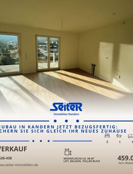 Sichern Sie sich jetzt Ihr Traum-Zuhause: 3,5-Zimmer-Neubauwohnung ist jetzt fertig - Kandern