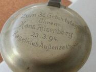 Kaiserzeit Kaiserreich Bierkrug  Glaskrug Geburtstagskrug 1894  Glas Zinndeckel Gravur 5/20 Liter - Bottrop