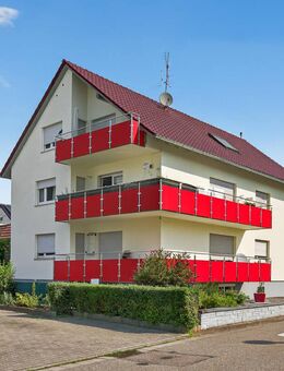 Gepflegte 3-Zimmer-Dachgeschosswohnung mit Balkon und Stellplatz! - Ettlingen