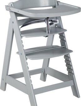roba® Hochstuhl Treppenhochstuhl Sit Up Click & Fun, taupe, aus Holz