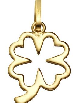 Firetti Kettenanhänger Schmuck Geschenk Gold 333 Halsschmuck Anhänger für Halskette Kleeblatt
