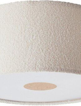 LeGer Home by Lena Gercke Deckenleuchte Debora, ohne Leuchtmittel, Teddy-Stoff, Ø 45 cm, E27, beige