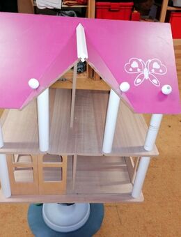 Puppenhaus Kinderstube groß komplet Figuren Möbel Holz stabil - Hamburg Wandsbek