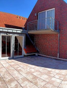 Großzügige Etagenwohnung mit Dachterrasse - Wohnen mitten im idyllischen Carolinensiel - Wittmund