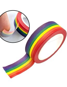 Regenbogen Klebeband aus Papier 1,5cmx10m Deko Papier Band Dekoration Streifen 8,90 €* - Villingen-Schwenningen