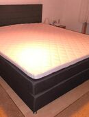 Boxspringbett grau 180 x 200 - wie neu in 65719