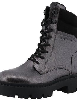 TOM TAILOR Winterboots, Blockabstz, Schnürboots, Winterstiefelette mit Reißverschluss