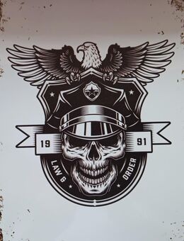 LAW & ORDER BLECHSCHILD 20x30cm - Harrislee