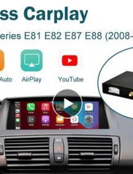 Wireless Apple CarPlay Android Auto Interface für BMW 1 Serie E81 E82 E87 E88 2008-2012 mit Mirror Link AirPlay BMW - Wuppertal