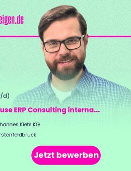 Inhouse ERP Consulting international (m/w/d) - Fürstenfeldbruck