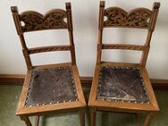 Antike Stühle, Gründerzeitstühle, Eiche, Vollholz ca 1870 - Malente