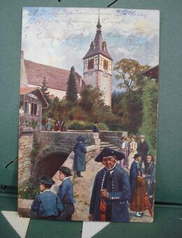 Alte Sammler Photo Postkarte Sonntag im Schwarzwald - Friedrichsdorf