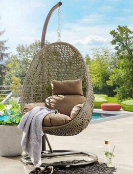 Destiny Hängestuhl COCOON DE LUXE, inkl. Gestell, Auflage für Sitz- und Rücken, belastbar bis 110 kg