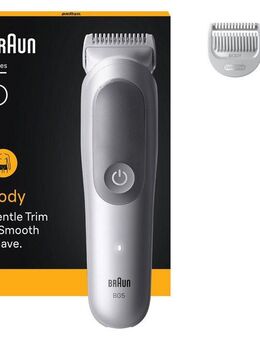 Braun Haarschneider Body Groomer BG5500, Trimmen für empfindliche Bereiche, 100 Min Akkulaufzeit, wasserdicht