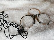 Antik Brille Zwicker Kneifer mit Etui 1900 Sammlerstück Bügelbrille Nasenbrille - Erfurt