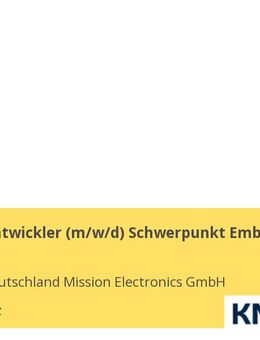 Softwareentwickler (m/w/d) Schwerpunkt Embedded - Konstanz