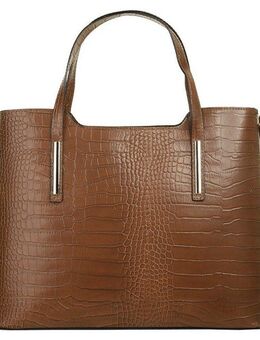 Cluty Henkeltasche, echt Leder, Made in Italy