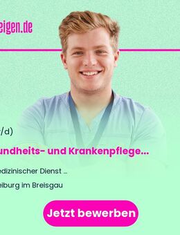 Gesundheits- und Krankenpfleger (m/w/d) oder Altenpfleger (m/w/d) oder Gesundheits- und Kinderkrankenpfleger (m/w/d) - Lörrach