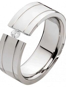 Damenring Edelstahl DE226 mit Zirkonia - Aholming