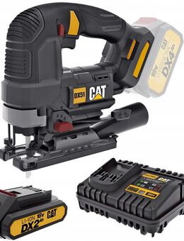 Bürstenlose Akku-Stichsäge Pendelstichsäge CAT DX51B 2Ah Akku Ladegerät Starter Set - Wuppertal