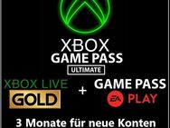 XBOX GAME PASS ULTIMATE Xbox Live Gold EA Sports Play Code für 3 Monate - Wuppertal