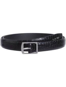 Calvin Klein Ledergürtel SLIM SQR BUCKLE BELT 2.0_CROCO mit Logoschriftzug