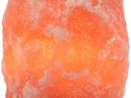 HIMALAYA SALT DREAMS Salzkristall-Tischlampe Rock, Leuchtmittel wechselbar, Warmweiß, Handgefertigt - jeder Stein ein Unikat, H: ca.18 cm, ca. 2-3kg