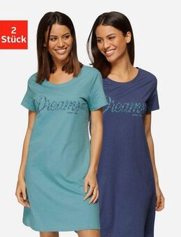 Vivance Dreams Sleepshirt (2er-Pack) mit Print in Spitzenoptik