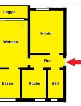 3-Zimmer-Wohnung (ca. 63m²) mit Loggia, Gartennnutzung und Kfz-Stellplatzz in ruhiger Lage von Schwelm - Schwelm