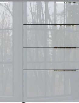 GERMANIA Sideboard Oakland, in 2 Breiten, Fronten und Oberboden mit Glasauflage