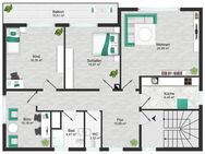 Mühldorf Rottstr.: 4 Zi. OG-Wohnung in ruhiger Lage mit Balkon - Mühldorf (Inn)