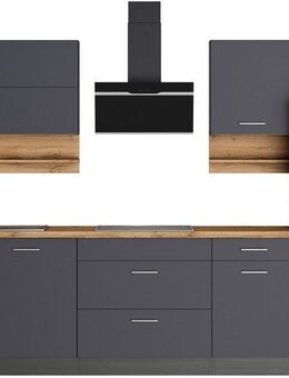 KOCHSTATION Küchenzeile KS-Milan, 300 cm breit, viel Stauraum, wahlweise mit E-Geräten