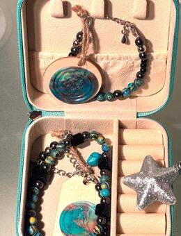 Außergewöhnliches Schmuckset aus Malachite und Hämatit NEU - Neustadt (Wied)