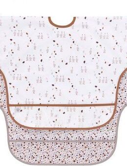 LÄSSIG Lätzchen Tiny Farmer, Goose, (Set, 2-St), langärmelig, mit integriertem Auffangschutz, PETA-approved vegan