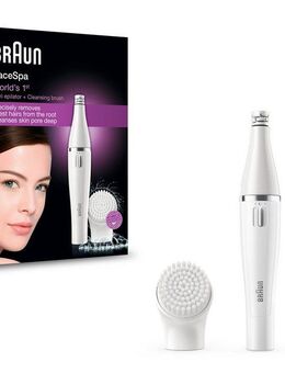 Braun Elektrische Gesichtsreinigungsbürste Gesichtsepilierer und Gesichtsreinigungsbürste FaceSpa 810