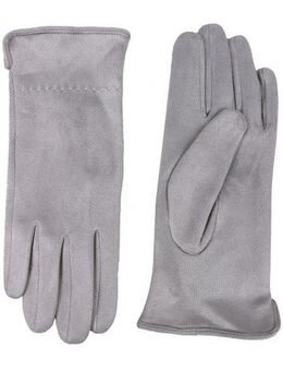 Capelli New York Strickhandschuhe (1 Paar) mit Ziernaht, Metall-Logo, Feinripp-Strick, elastisch