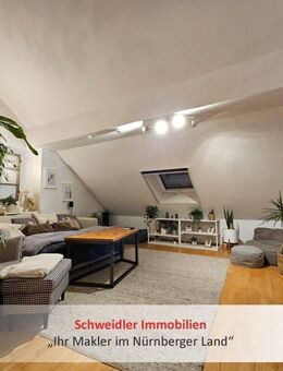 Kapitalanlage mit Charme: Vermietete 2,5-Zi-Galeriewohnung mit Balkon & Stellplatz in Schwarzenbruck - Schwarzenbruck